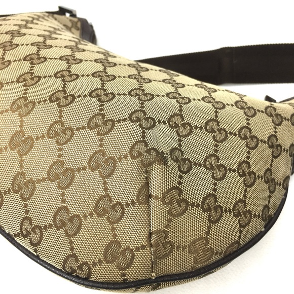 Authentic Gucci crossbody bag brown canvas - Picture 9 of 16